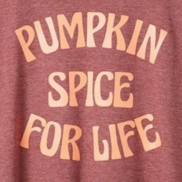 ❤️NWT VINTAGE TORRID PUMPKIN SPICE LIFE GRAPHIC PLUS SIZE TEE AUTUMN COFFEE FALL - Picture 2 of 10